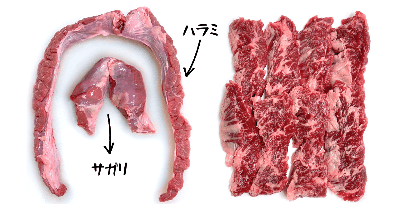 これでわかった！「ハラミ」と「サガリ」｜ホルモン☆もいしょう