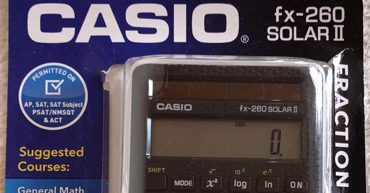 電卓コレクション Vol.4 CASIO fx-260 SOLAR Ⅱ｜Olivine