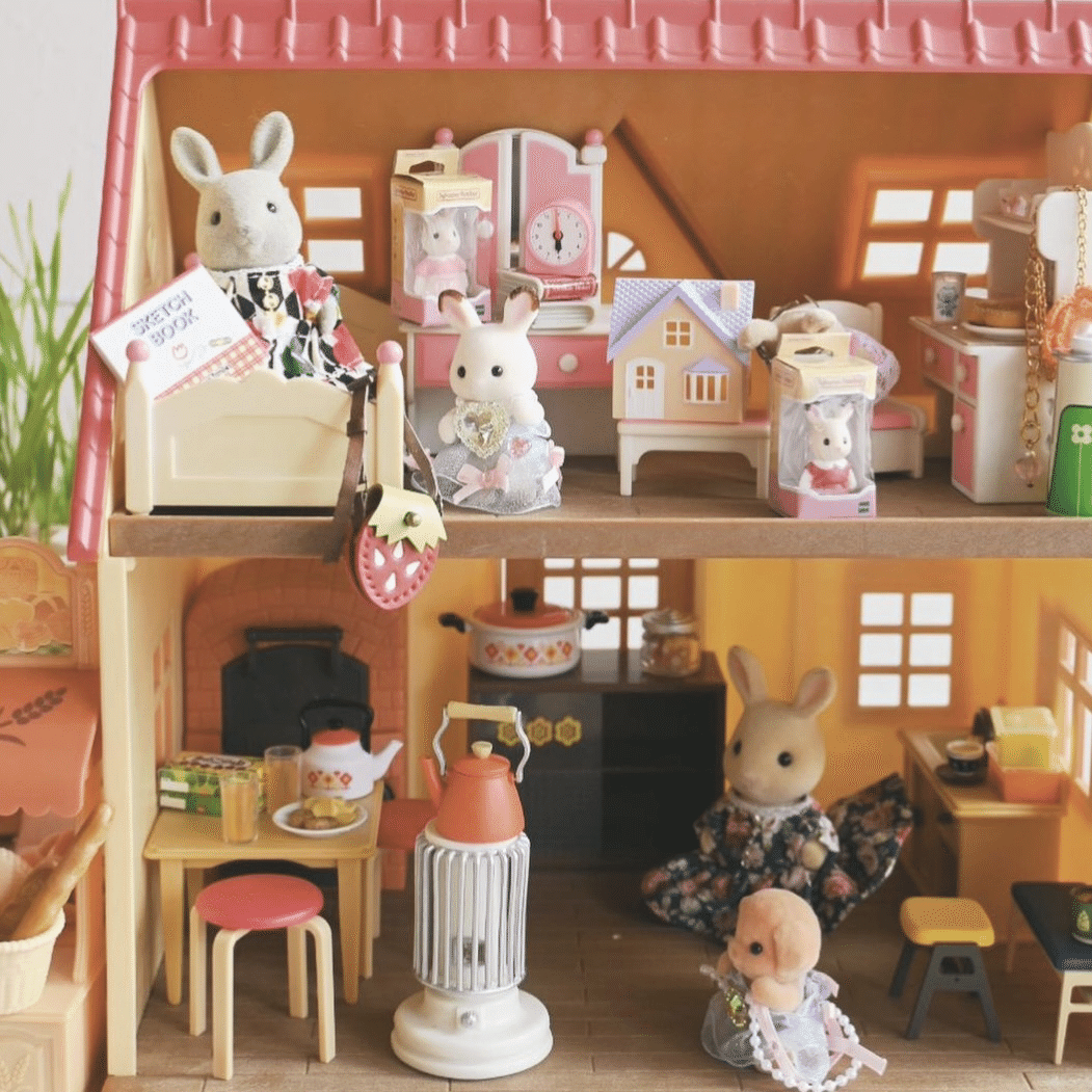 ★ジャンク★シルバニアファミリー お家 家具 人形 大量まとめ売り キズ汚れ★あかりの灯る大きなお家等★ シルバニアファミリー - まとめ売り ジャンク品含 シルバニア