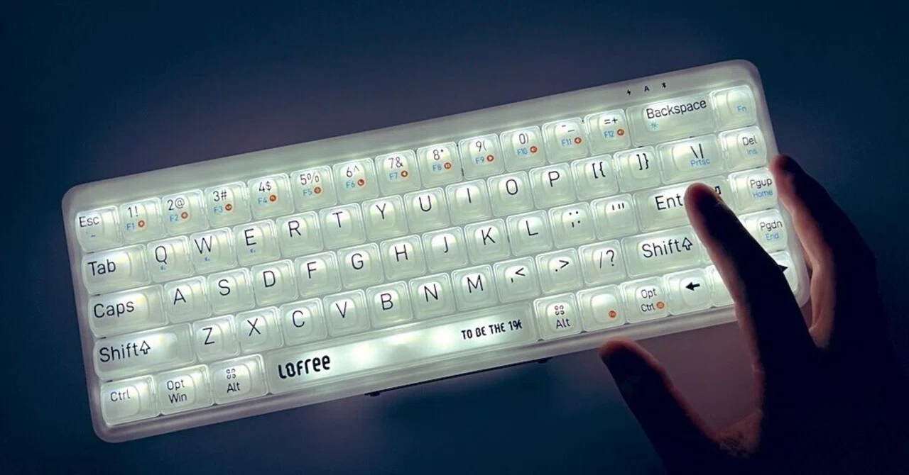 メカニカルキーボード Lofree 1% transparent HHKB
