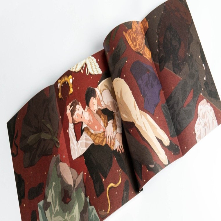 作品：23】同人誌の装丁：観音開きになる折り込みポスター｜同人誌印刷