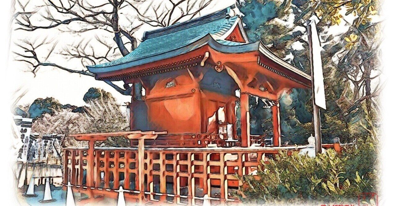 鶴岡八幡宮境内社 「旗上辨戝天社」｜wabi・sabi