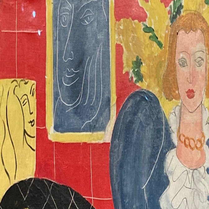 なかなか無いお洒落な絵画だと思います。 複製画F10号(額無し) マティス(No.21~39) マイクロファイバー製