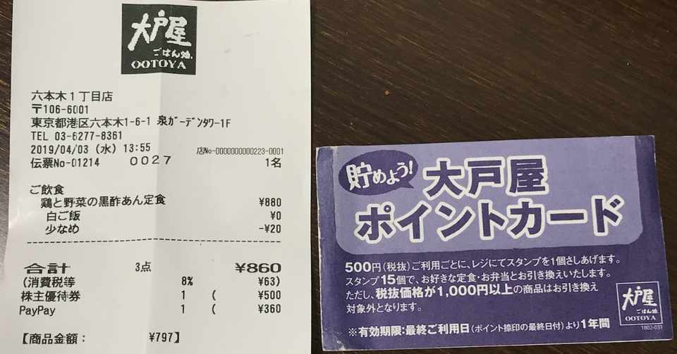 大戸屋 ポイントカード廃止 Paypay導入 Aroundu Note