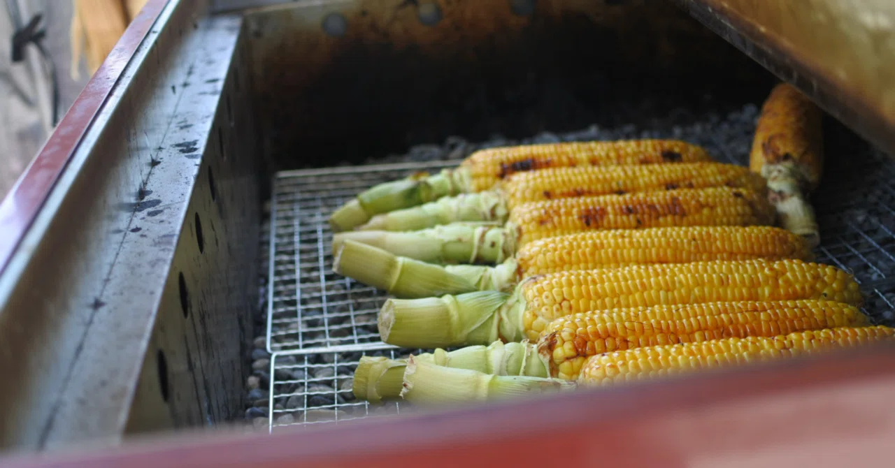 季節限定！焼き芋マフィアの焼きとうもろこし🌽｜maink0