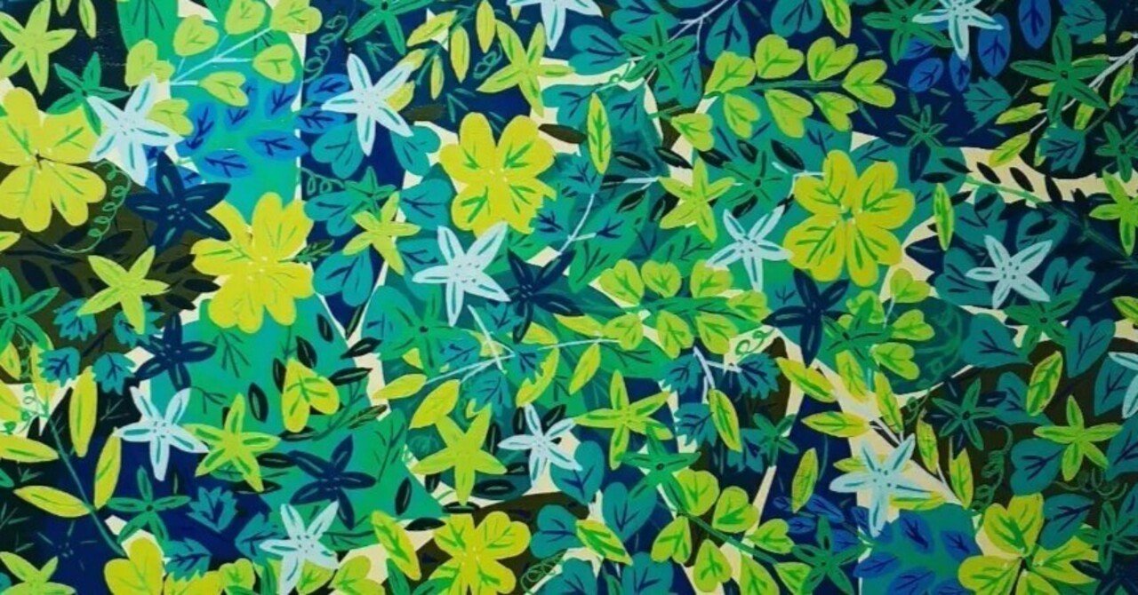 日象展 受賞報告】作品紹介16 緑だらけの作品｜ハッピー太陽画家小楠アキコ