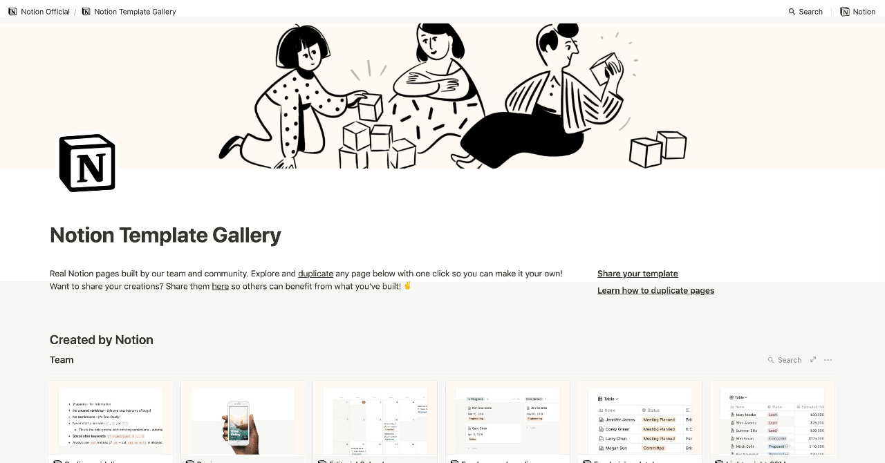 Notionヘビーユーザーのテンプレを使える Notion Template Gallery がリリース 平野太一 Note