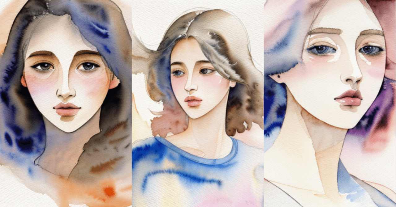 Stable Diffusionが生み出す美しき水彩美女｜えざまる