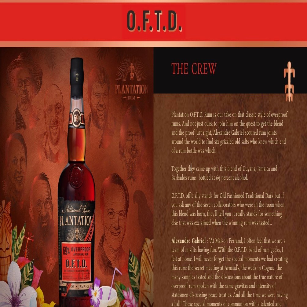 プランテーション ラム O.F.T.D. :: フランス製のラム酒｜MOH