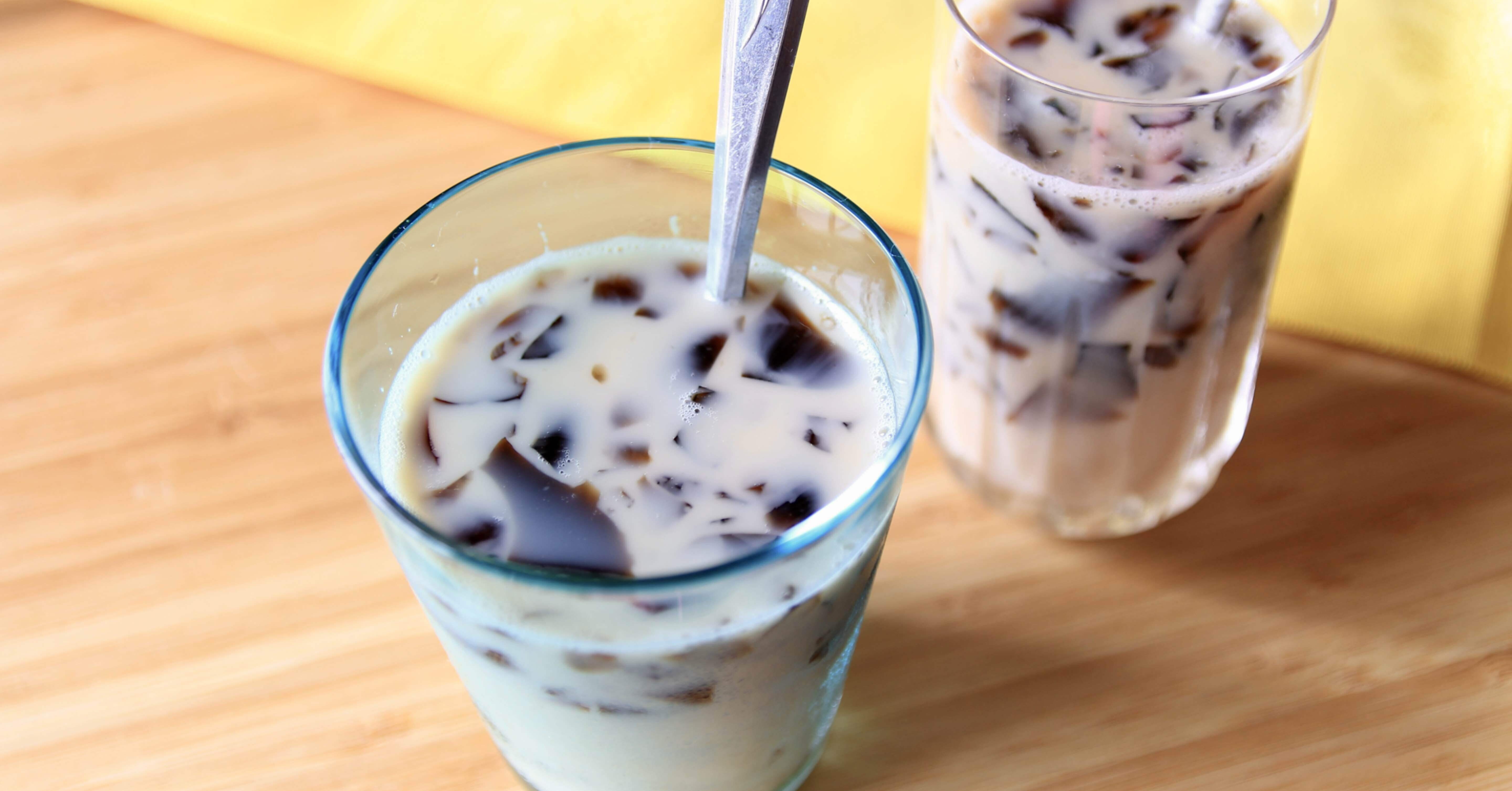 コーヒーゼリーほうじ茶ラテ｜yuka