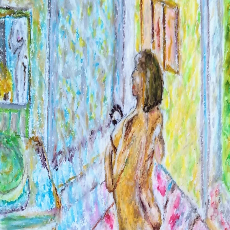模写の風景 画家の心 第13回「ピエール・ボナール 逆光を受ける女