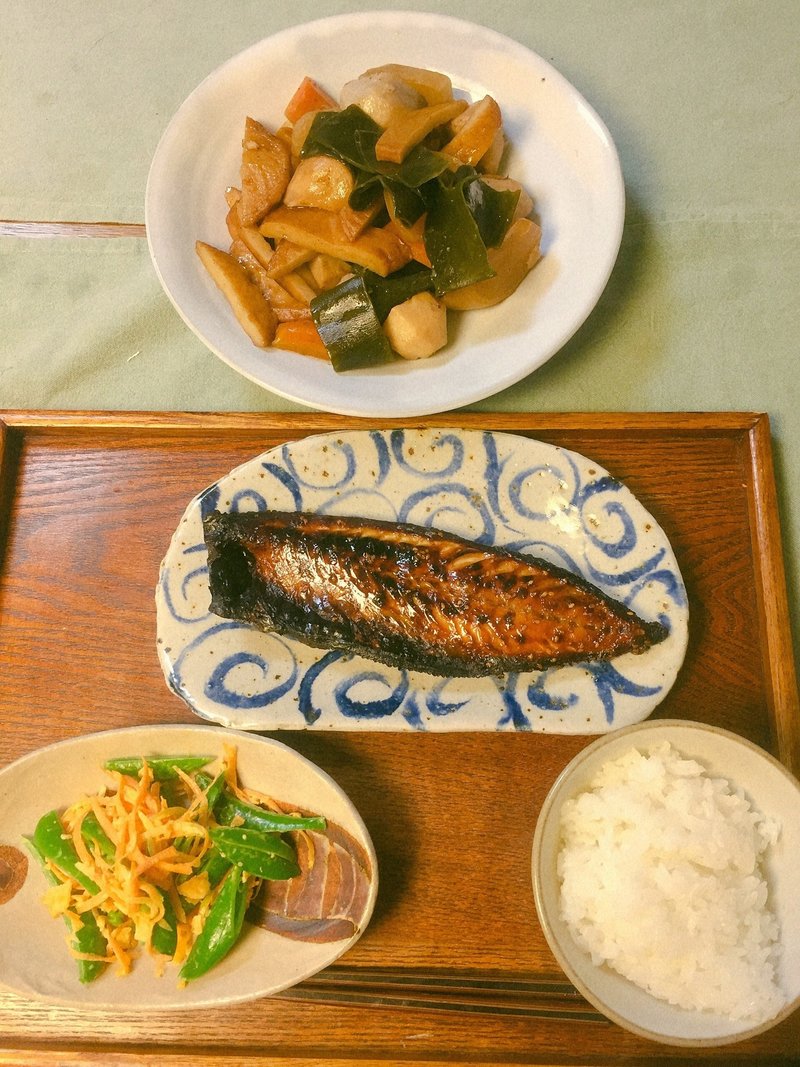 マタニティごはん 焼き魚定食 サバみりん干し 和田飯店 Note マタニティごはん 焼き魚定食 サバみりん干し 和田飯店 Note