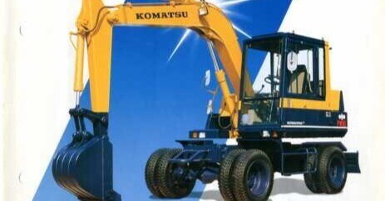 コマツ PW60 パワーショベル 小松製作所 PW60-3 コマツパワーショベル 0.25m3 新発売｜建設機械化