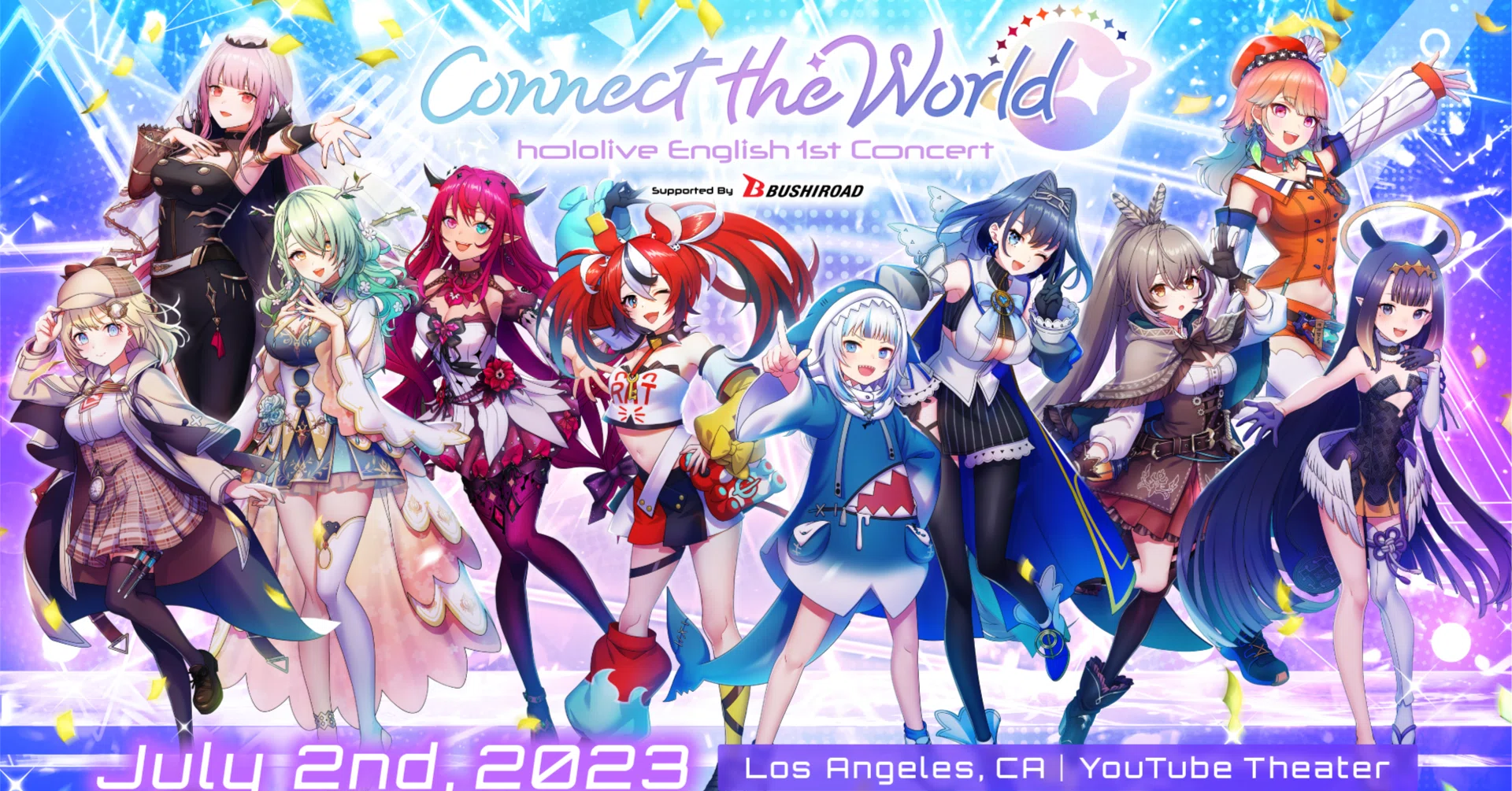 ホロライブEnglish初の全体ライブ、いよいよ開催。社長メッセージを