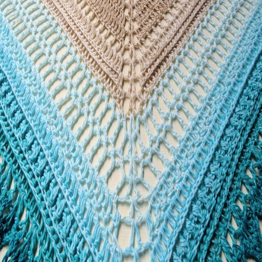 堅実な究極の Pattern / Shawl｜笠石あき｜レース編みのドイリー・雑貨 Shiori 絵画