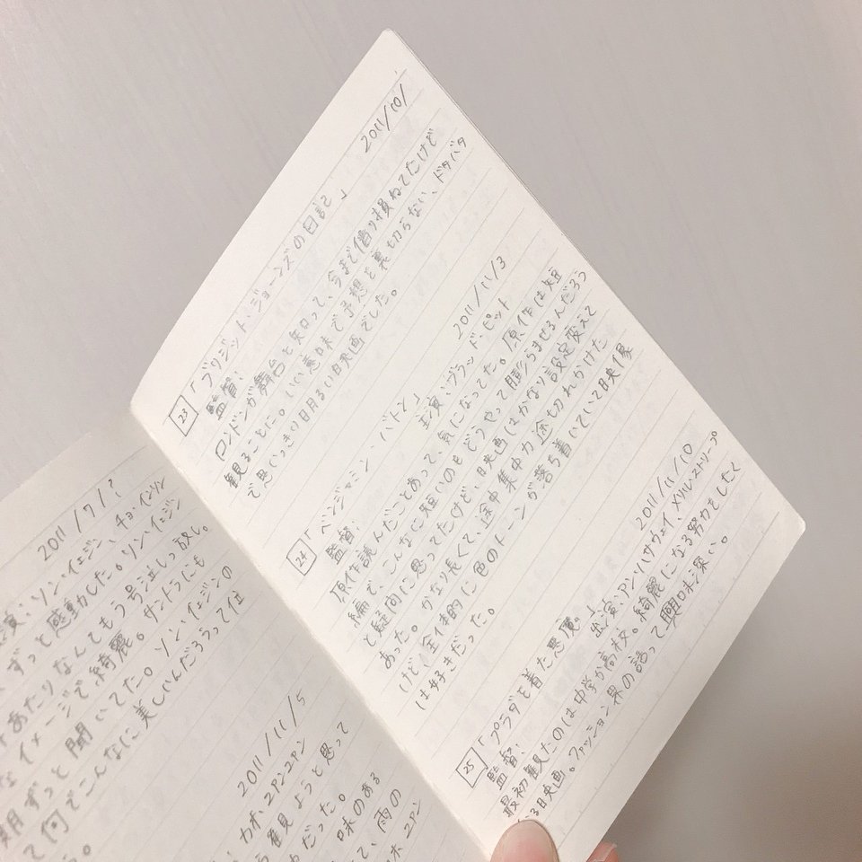 理想の映画ノートが やっと作れそう 片渕 ゆり ぽんず Note