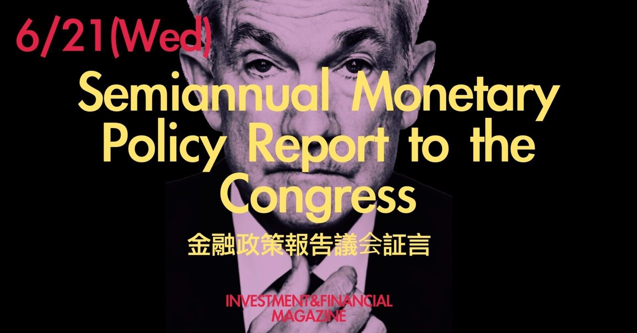Semiannual Policy Report to the Congress 金融政策報告議会証言｜INVESTMENT