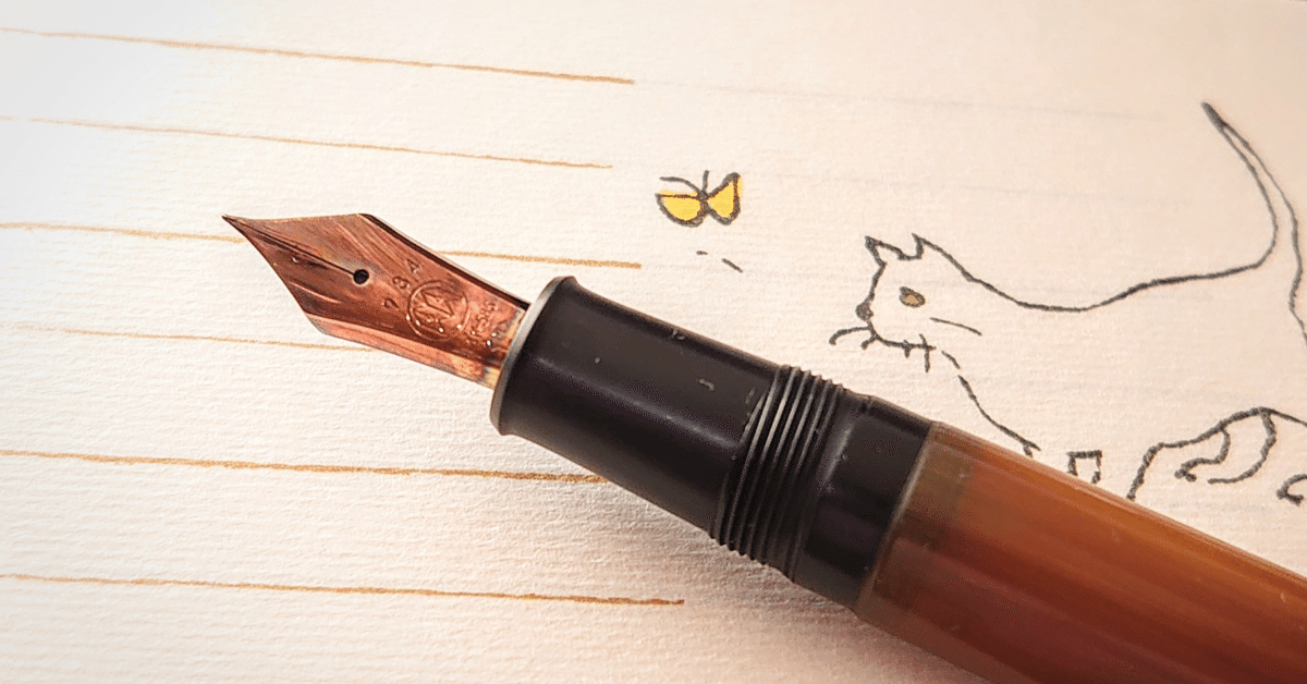 レトロ PILOT キップレス ヒット作品 ペン先18金使用 万年筆