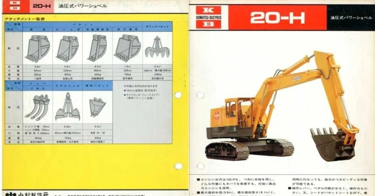 小松製作所/小松ビサイラス 20-H 油圧式パワーショベル｜建設機械化