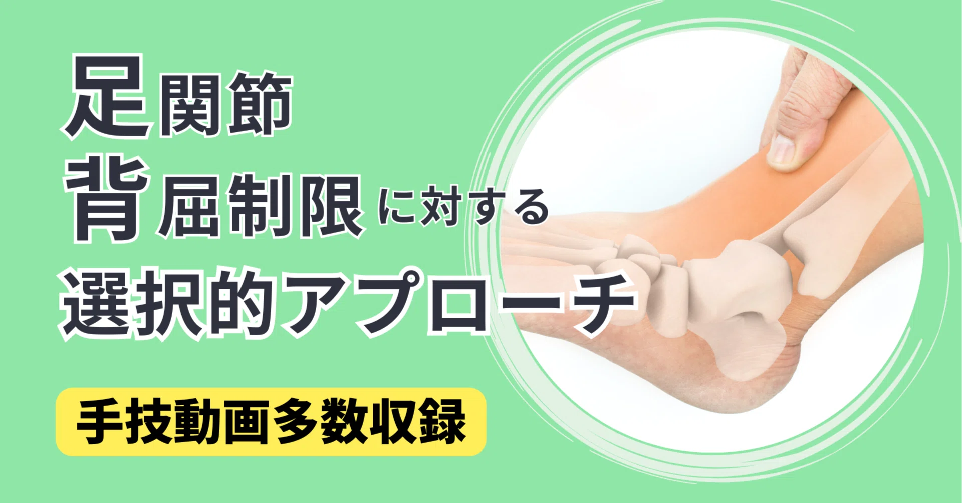 足関節背屈制限に対する選択的アプローチ｜理学療法士による臨床のため 