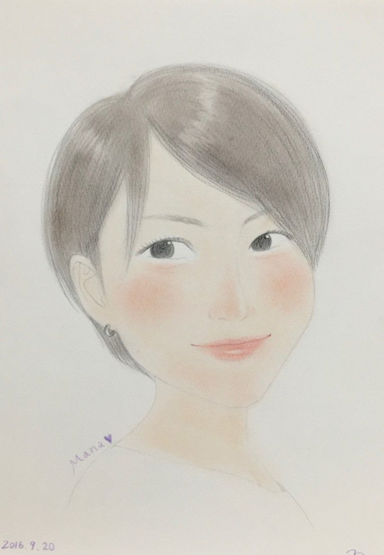 前の職場の湯浅さん♡
絵よりもっとお綺麗な方です✨

#似顔絵 #イラスト 