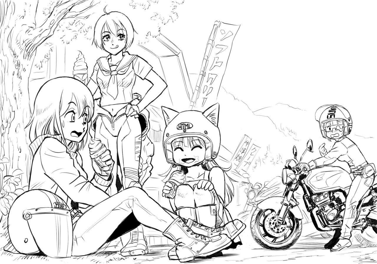 100人突破記念コラボイラスト制作過程｜窪田真二