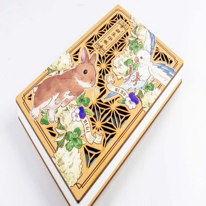 作品：24】木製表紙 御朱印帳：ミランダ 空｜同人誌印刷の栄光