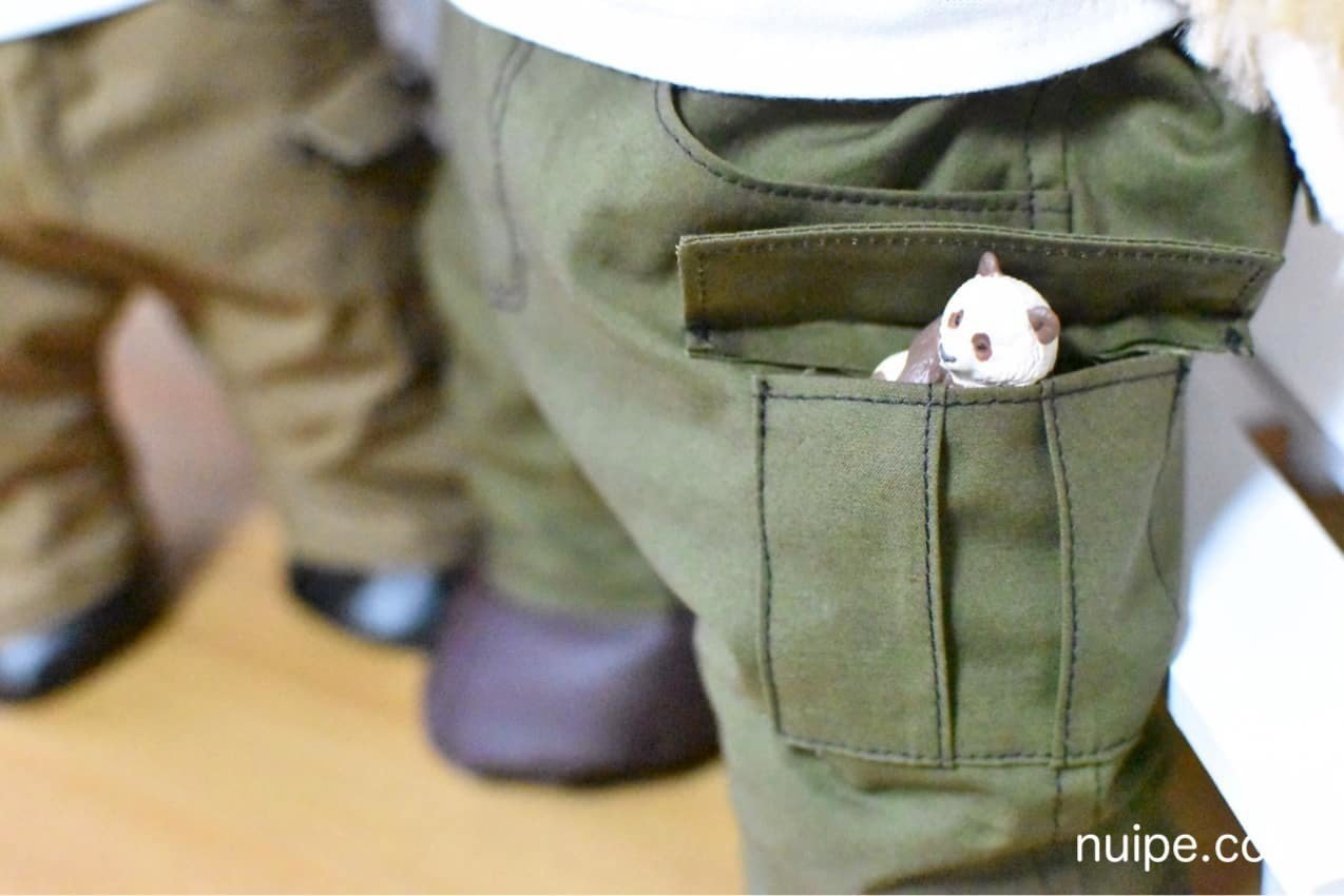 ダッフィーサイズ カーゴパンツ ズボン の型紙 ぬいぺ Note ダッフィーサイズ カーゴパンツ ズボン の型紙 ぬいぺ Note