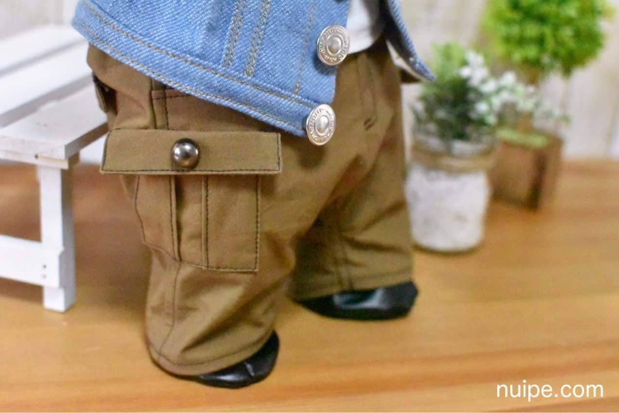 ジェラトーニサイズ カーゴパンツ ズボン の型紙 ぬいぺ Note ジェラトーニサイズ カーゴパンツ ズボン の型紙 ぬいぺ Note