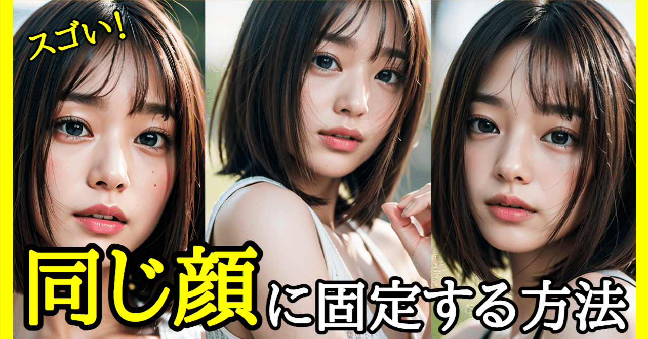顔射用 画像 素材 AIグラビア写真集を作ろう】同じ顔で固定して差分画像を生成する方法【ControlNet reference_only】｜これすご-AIクリエイティブ-