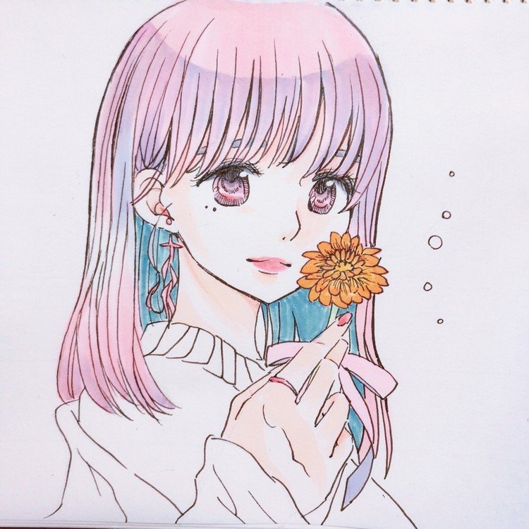 イラスト教室 イラスト 花夏 Note