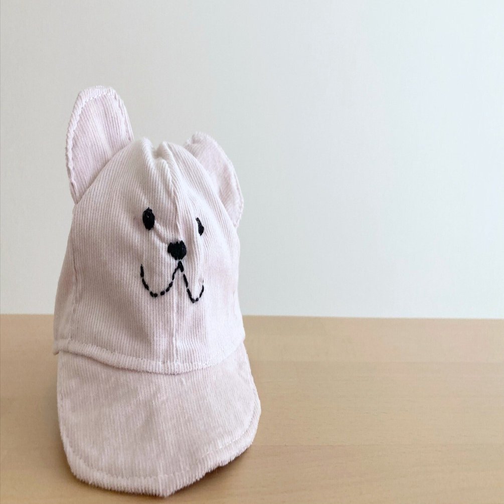 有料記事】型紙Sサイズ（身長26㎝お人形さん＆ぬいぐるみ）くま耳帽子