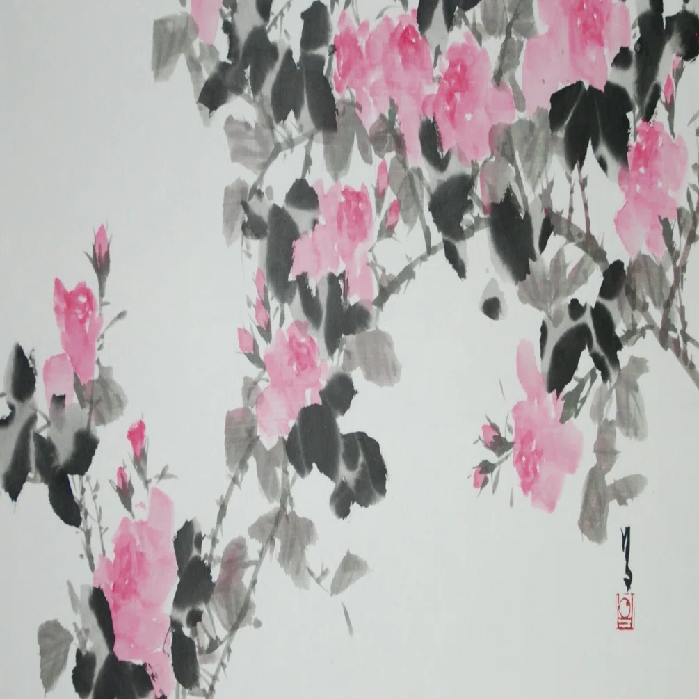 点、線、面 ③ 点葉｜伊藤昌 | 水墨画