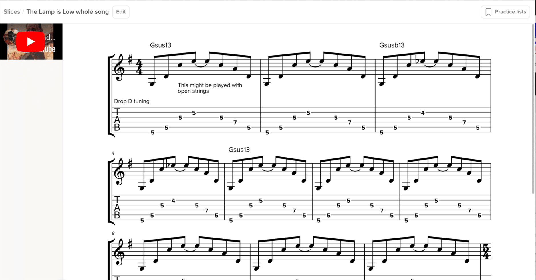 tab譜 楽譜】Tokyo Rendez-Vous / ギタースコア TAB譜 / King Gnu (エレキ