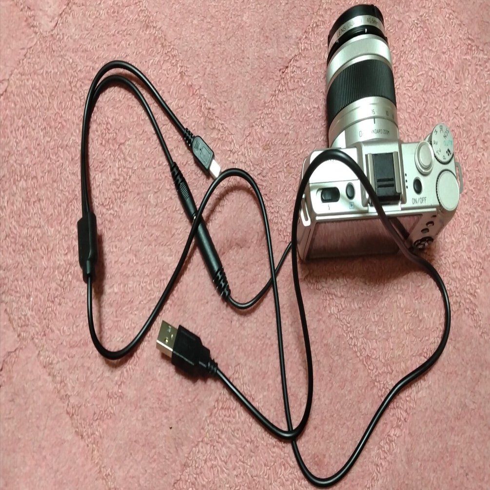 pentaxQをPSPの充電器で動かす｜ぴょん銀なす