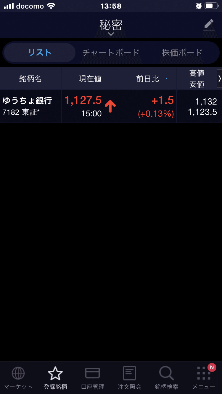 SBIアプリの便利機能「登録銘柄とVWAP」【修正】｜ぬしし