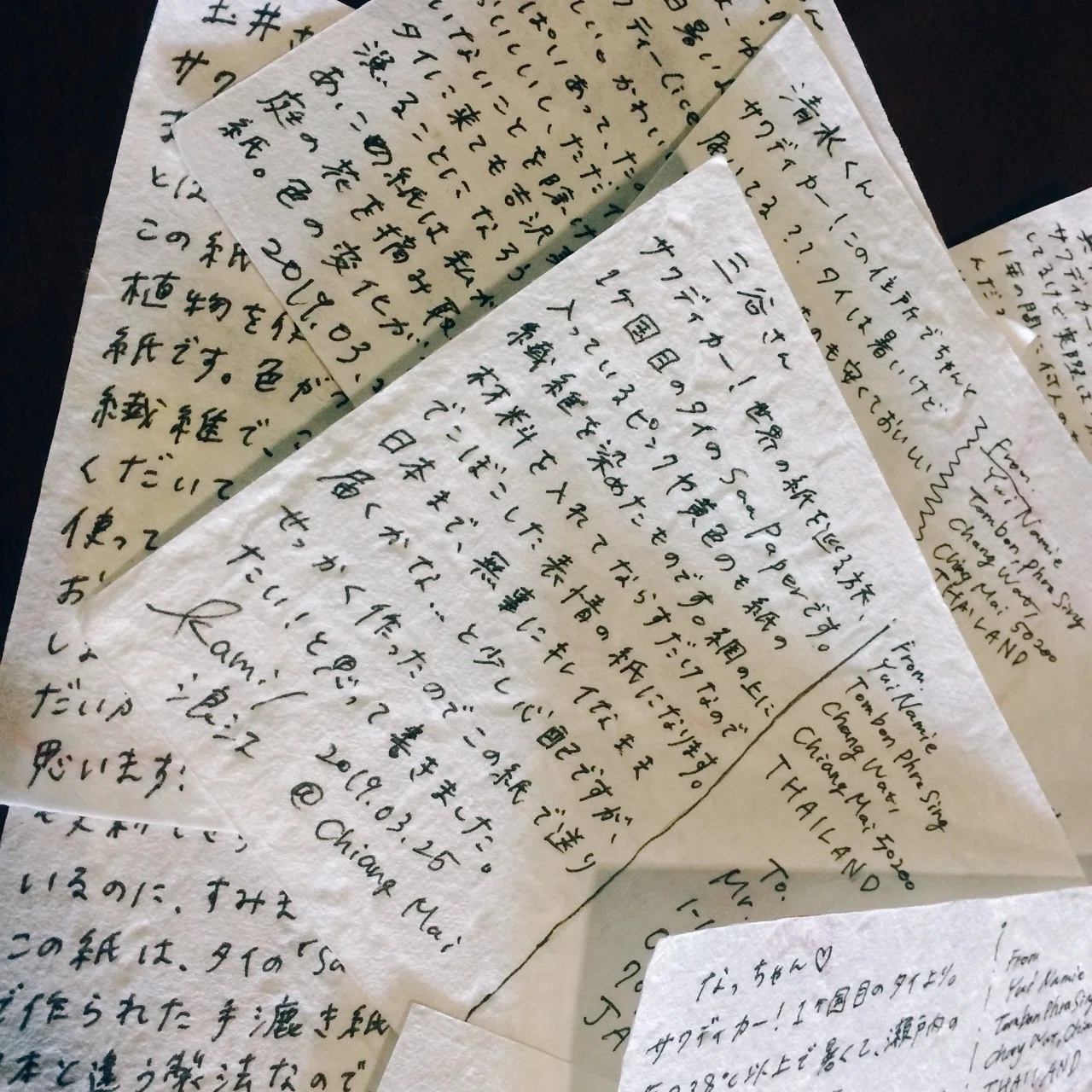 手紙 紙が好きなので、手紙を送ります｜タイから届ける手紙｜kami/