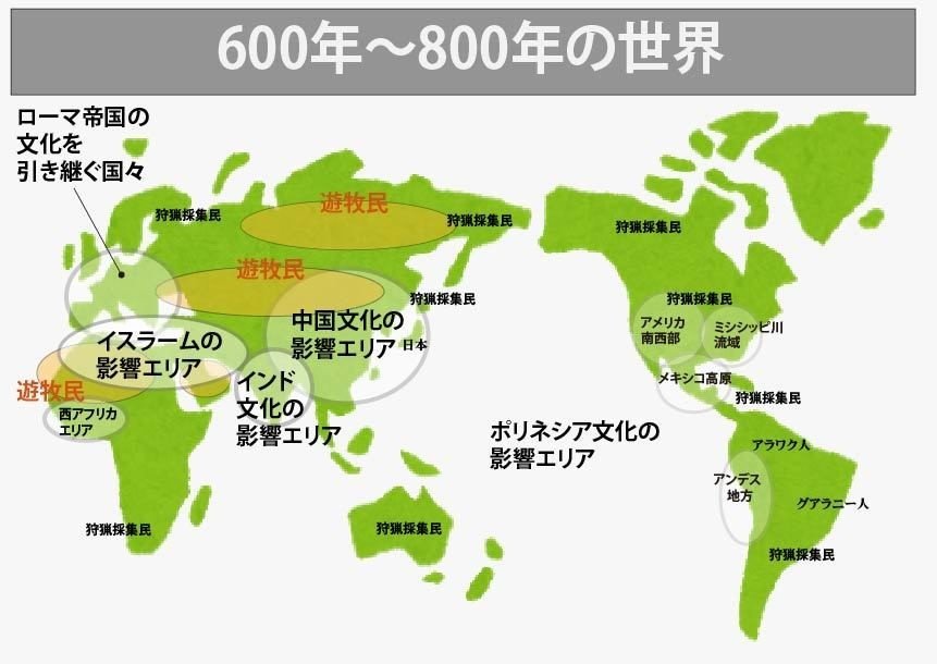 図解 ゼロからはじめる世界史のまとめ 600年 800年の世界 みんなの世界史 Note 図解 ゼロからはじめる世界史のまとめ 600年 800年の世界 みんなの世界史 Note