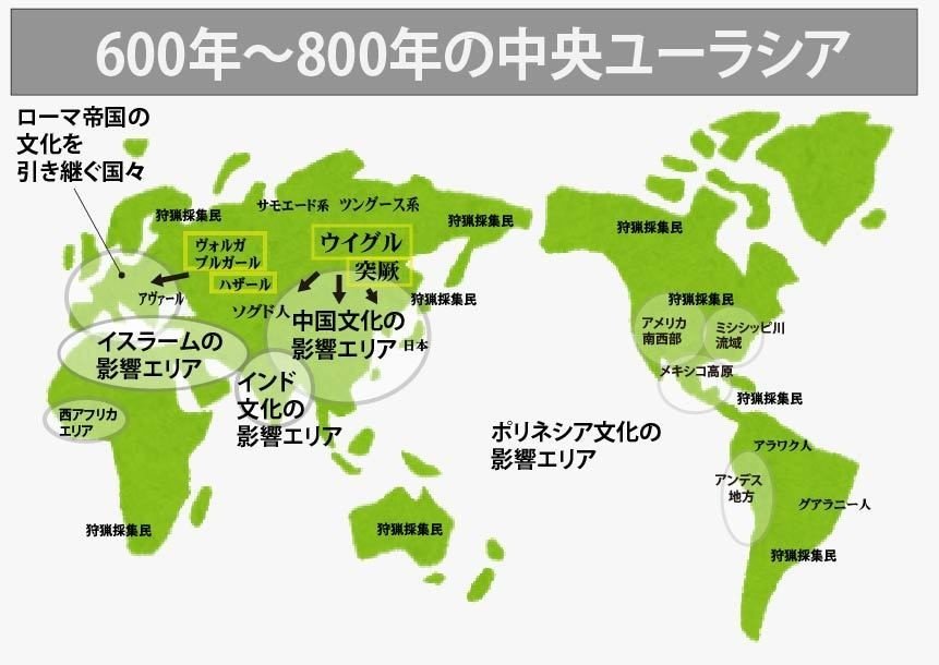 図解】ゼロからはじめる世界史のまとめ⑬ 600年〜800年の世界