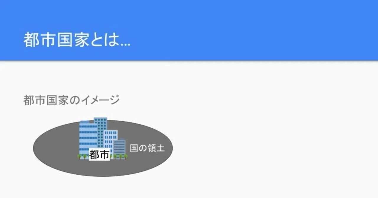 都市 国家 と は