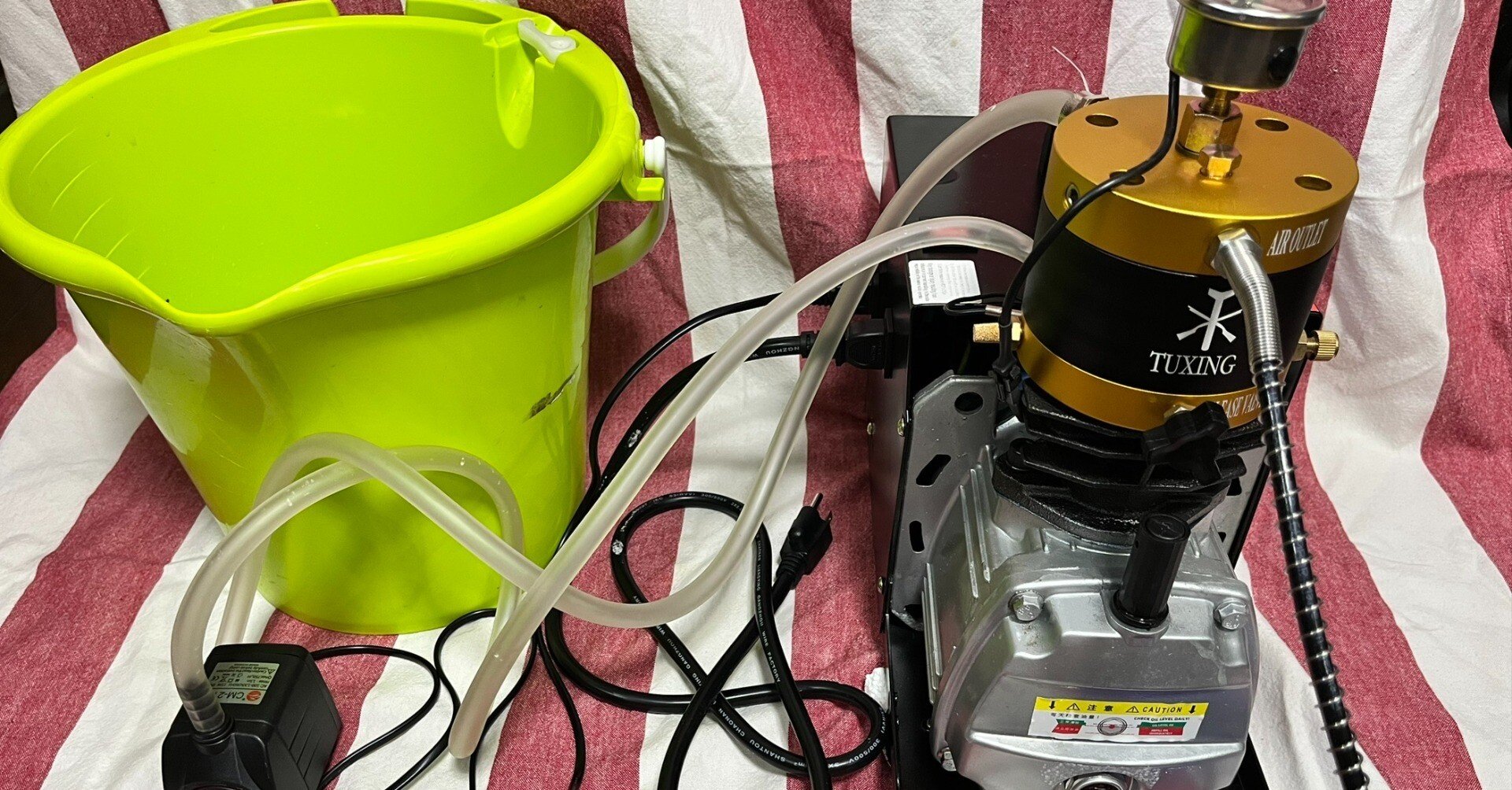 コンプレッサーとエアライフルの空気充填｜サンパチ チューンズ (Yuu