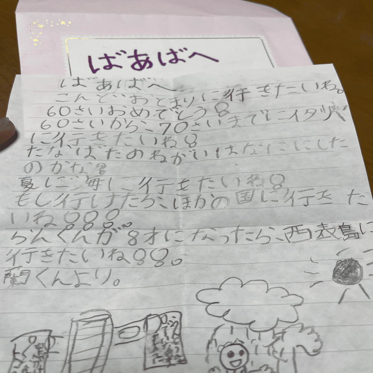 7歳の孫から お誕生日のお手紙が届きました｜しなやかで折れない心を