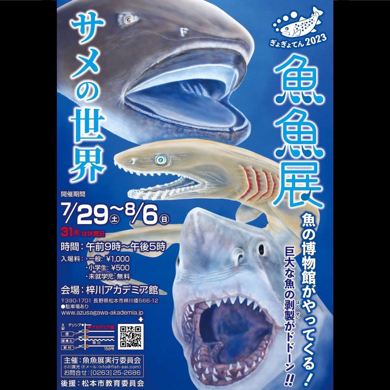 サメの世界」魚魚展2023が松本市で開催！｜シャークジャーナリスト沼口麻子