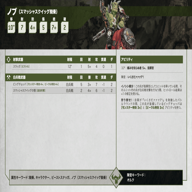 [ジャンク]ビーストスナッガ59体+ビーストボス×3 まとめ　オルク 10版オルク全ユニット所感③（N〜Z）｜ハイタデンカ