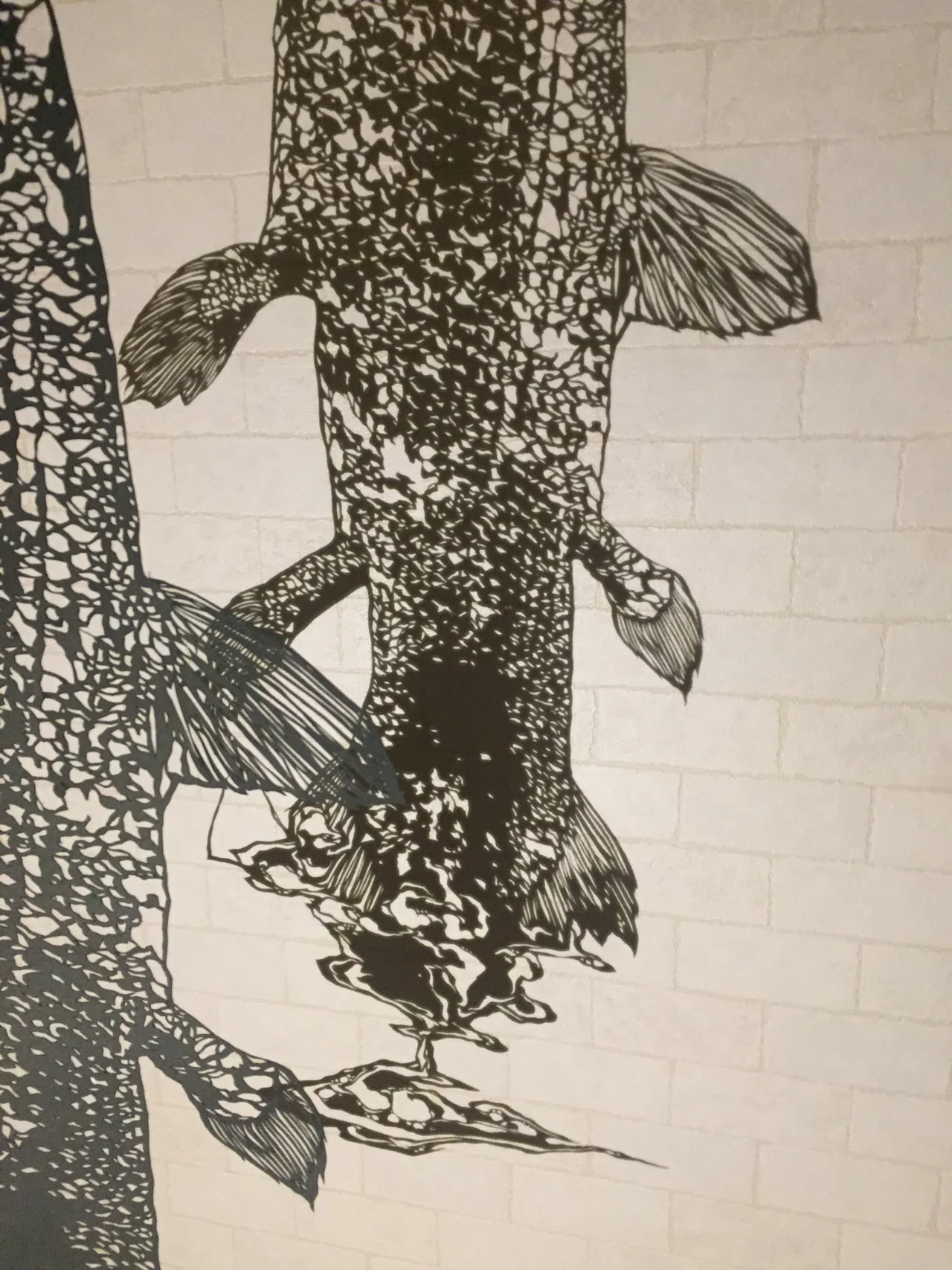 切り絵/ シーラカンス 夢をみる｜切り絵作家 ひら子