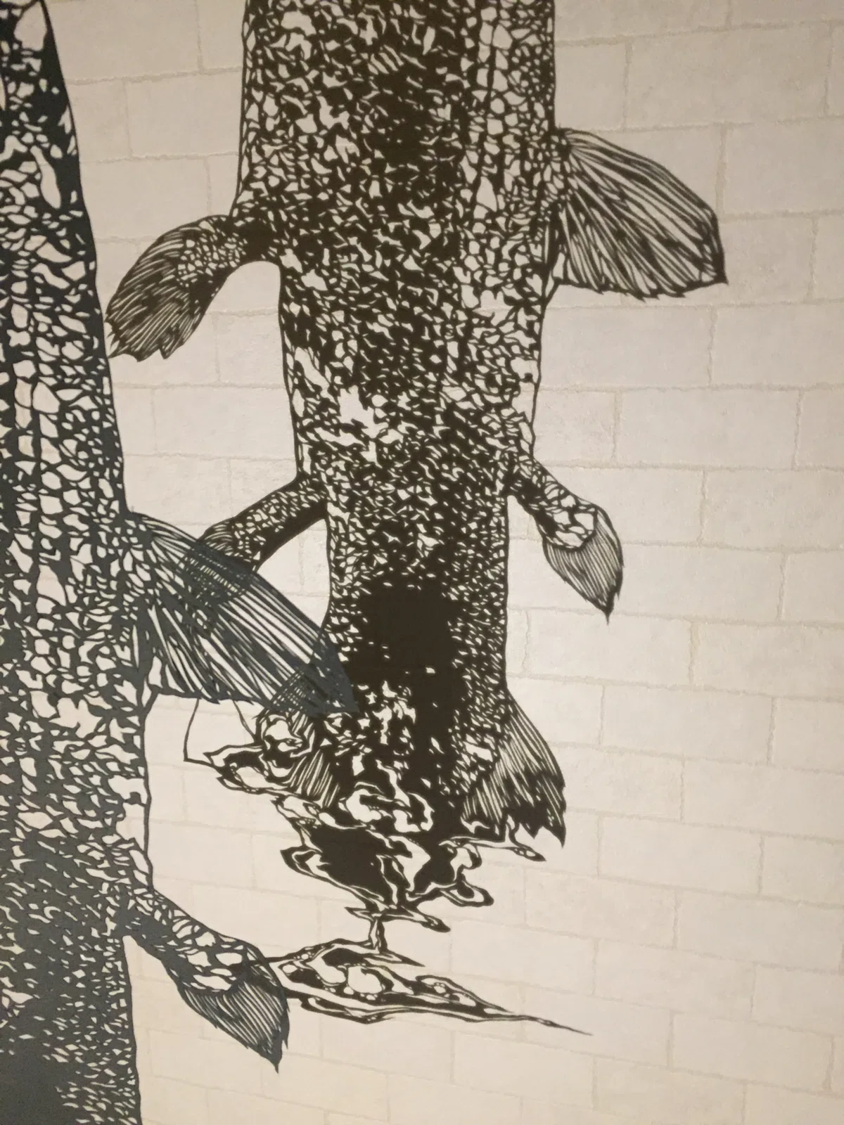 切り絵/ シーラカンス 夢をみる｜切り絵作家 ひら子