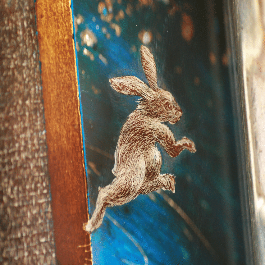 私の作品、多層ガラス絵について｜齋藤悠紀