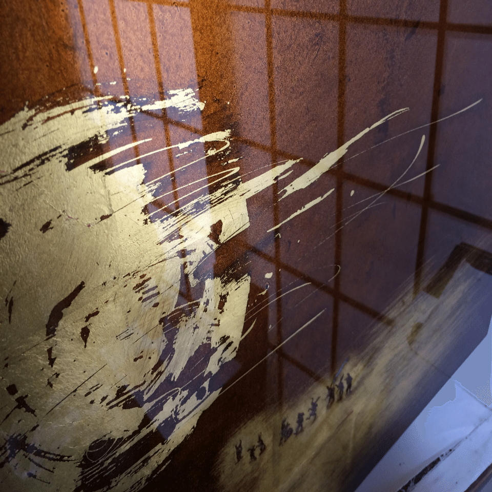 私の作品、多層ガラス絵について｜齋藤悠紀