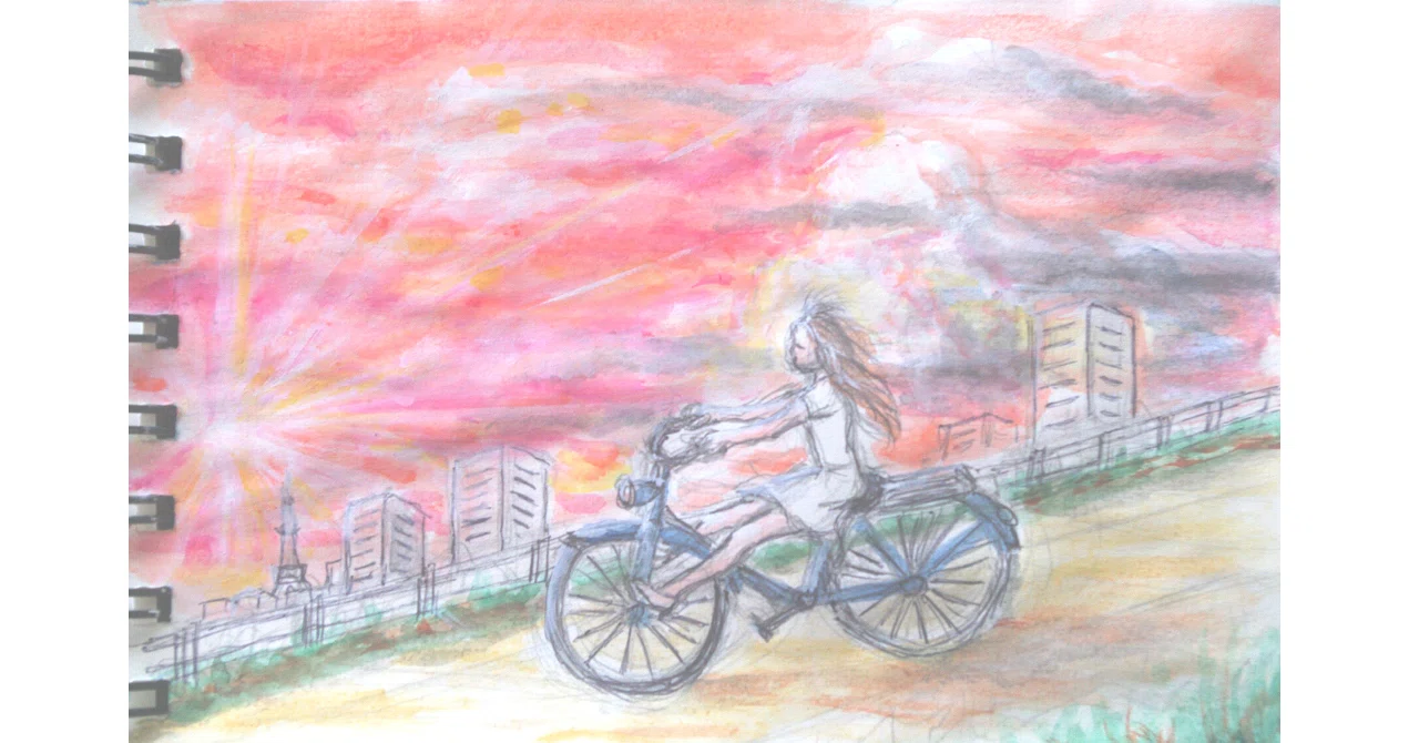 風を切って 夕焼け自転車｜マシュー・カサイ