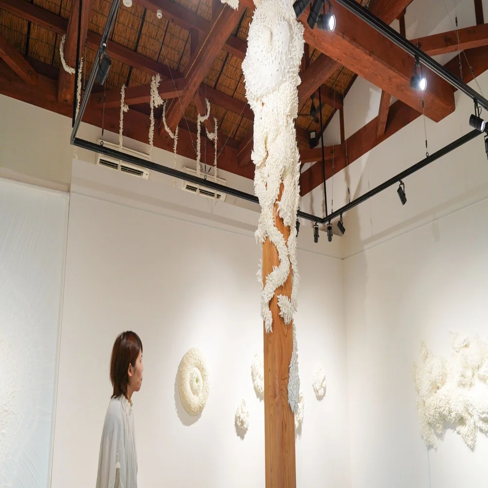 染めない絞り染め？松本千里展 戀-Ren-｜MIZOE ART GALLERY